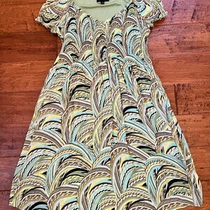 Melissa Paige Women’s Retro Dress Boho Inspired 70s Print Size Small